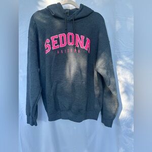 Gray Sedona Hoodie with Drawstring Large